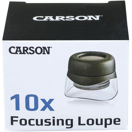 Carson LH-30 VersaLoupe Lupa 10x con enfoque ajustable y luz ambiental