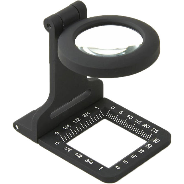 Carson LT-80 Lupa Metalica LinenTest 5x Plegable Con Escala Metrica
