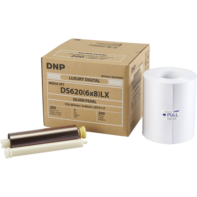 DNP 6 x 8" Silver Pearl Papel Fotográfico Luxury 210 Impresiones para DS620A