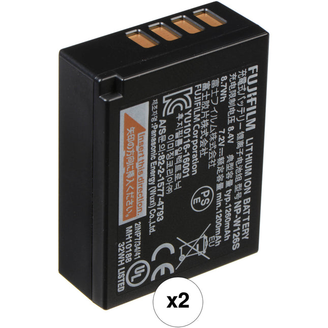 FUJIFILM NP-W126S Batería Li-Ion 2-Pack para X-Series y FinePix cámaras