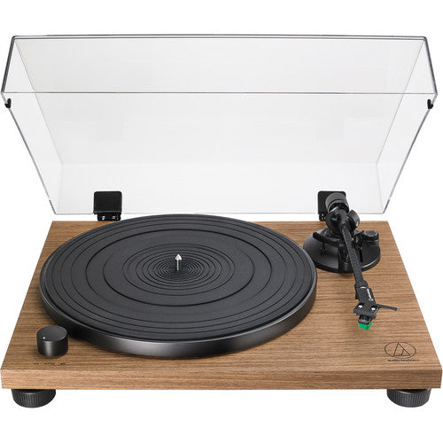 Audio-Technica AT-LPW40WN Tocadiscos Estéreo Madera 33 1/3 y 45 rpm Preamp Integrado
