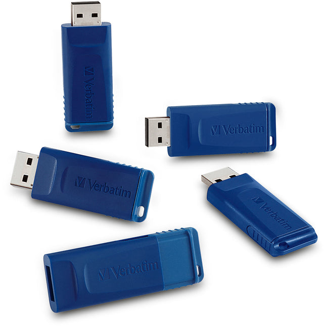 Verbatim Memoria USB 16GB USB 2.0 Retráctil Azul 5 unidades