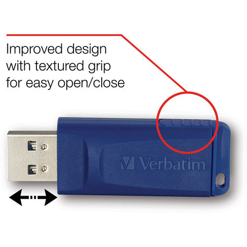 Verbatim Memoria USB 16GB USB 2.0 Retráctil Azul 5 unidades