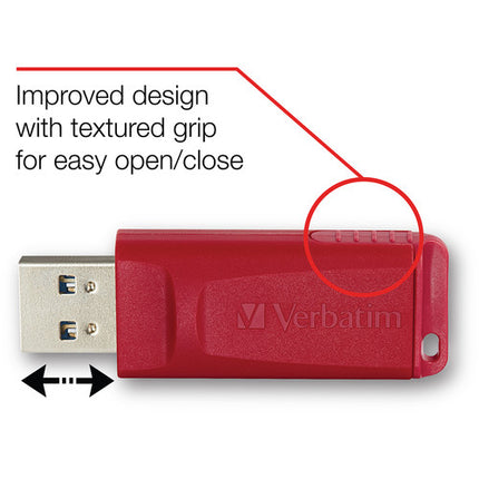 Verbatim 8GB Store n Go Memoria USB 2.0 Retráctil 3 Unidades