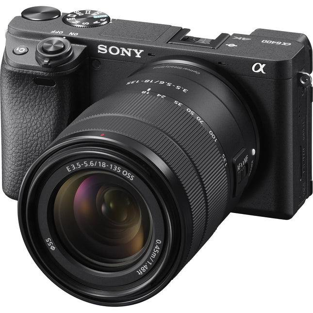 Sony a6400 Cámara sin Espejo 24.2MP 4K con Lente 18-135mm f35-56 OSS