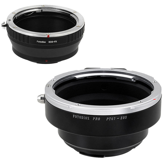 FotodioX Pro Adaptador de Montura para Lente Pentax 67 a Cámara Fujifilm X Metal Chrome