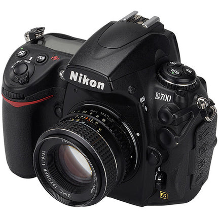 FotodioX Adaptador de Montura para Lente M42 Tipo 2 a Cámara Nikon F Montura de Latón Cromado