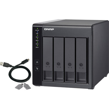 QNAP TR-004 96TB Caja de Expansión RAID USB 3.2 Gen 1 con HDD Seagate IronWolf Pro 7200 rpm