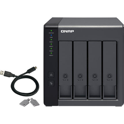 QNAP TR-004 Caja de Expansión RAID USB 3.2 Gen 1 4 Bahías 64TB con HDD Seagate IronWolf Pro 7200 rpm SATA III