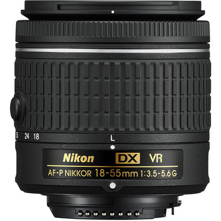 Nikon AF-P DX NIKKOR 18-55mm f3.5-5.6G VR Objetivo F-Mount DX 27-82.5mm Estabilizador