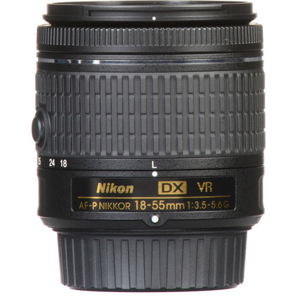 Nikon AF-P DX NIKKOR 18-55mm f3.5-5.6G VR Objetivo F-Mount DX 27-82.5mm Estabilizador