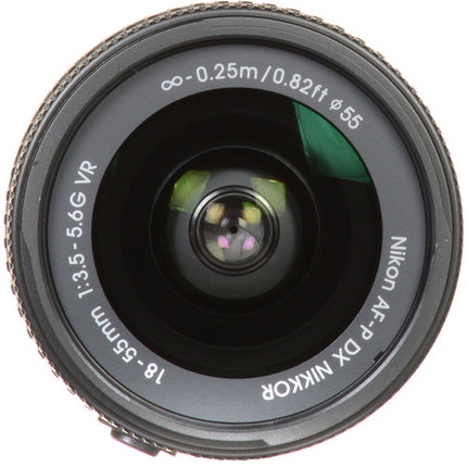 Nikon AF-P DX NIKKOR 18-55mm f3.5-5.6G VR Objetivo F-Mount DX 27-82.5mm Estabilizador