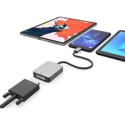 EZQuest Adaptador USB Tipo-C a DVI Soporta Resolución 1920x1200 Thunderbolt 3 Compatible