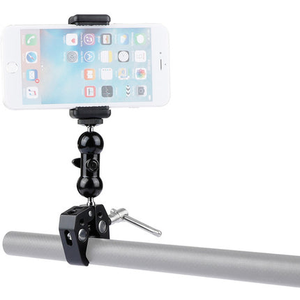 CAMVATE Soporte para Teléfono 360° Giratorio con Super Clamp y Patas Extensibles