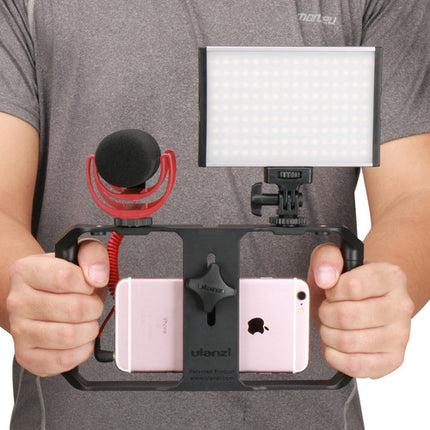 DigitalFoto Solution Limited Soporte para Vídeo Smartphone con 3 Montajes Fríos y Compatibilidad 2.1 a 3.3 Pulgadas