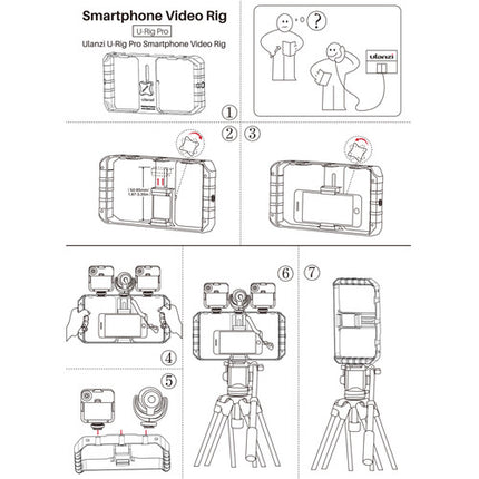 DigitalFoto Solution Limited Soporte para Vídeo Smartphone con 3 Montajes Fríos y Compatibilidad 2.1 a 3.3 Pulgadas