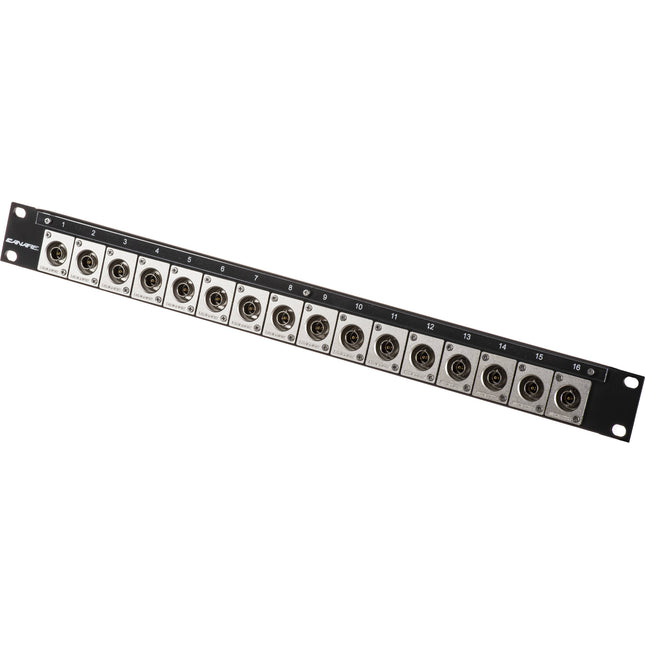 Canare 161U-BJRUK Panel A/V BNC Flush-Mount 16 Puertos 12G SDI 1 RU Rack