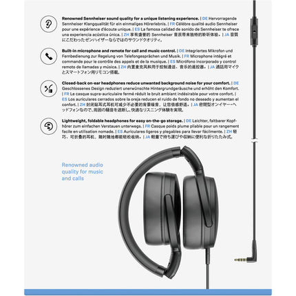 Sennheiser HD 400S Auriculares Circumaurales Plegables Cable con Micrófono