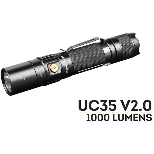Fenix UC35 v.2 Linterna LED Recargable 1000 Lumens 3500mAh Kit Completo
