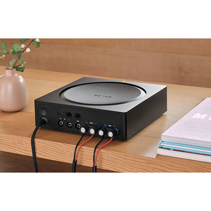 Sonos Amp Amplificador Estéreo 250W 125W por Canal WiFi Ethernet Negro