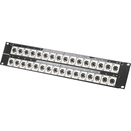 Canare 322U-BJRUK Panel A/V BNC Flush-Mount 32 Terminales 12G SDI 2 RU