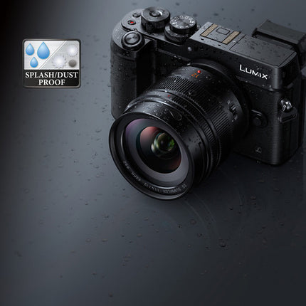 Panasonic Leica DG Summilux 12mm f1.4 ASPH Lente Micro Cuatro Tercios con Parasol Metalico y Bolsa