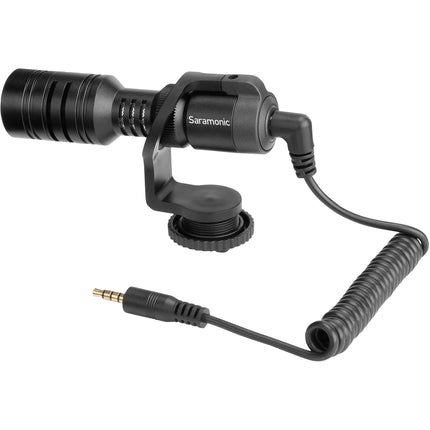 Saramonic Vmic Mini Micrófono Shotgun Ultracompacto para Cámaras con Paraviento y Cable 3.5mm