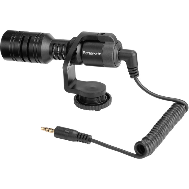 Saramonic Vmic Mini Micrófono Shotgun Ultracompacto para Cámaras con Paraviento y Cable 3.5mm