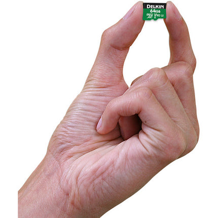 Delkin Devices 64GB POWER microSDXC UHS-II 300 MB/s con adaptador SD