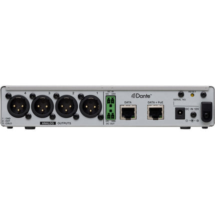 TASCAM ML-4D/OUT-X Convertidor Dante 4 Canales con DSP Mixer y 4 Salidas XLR