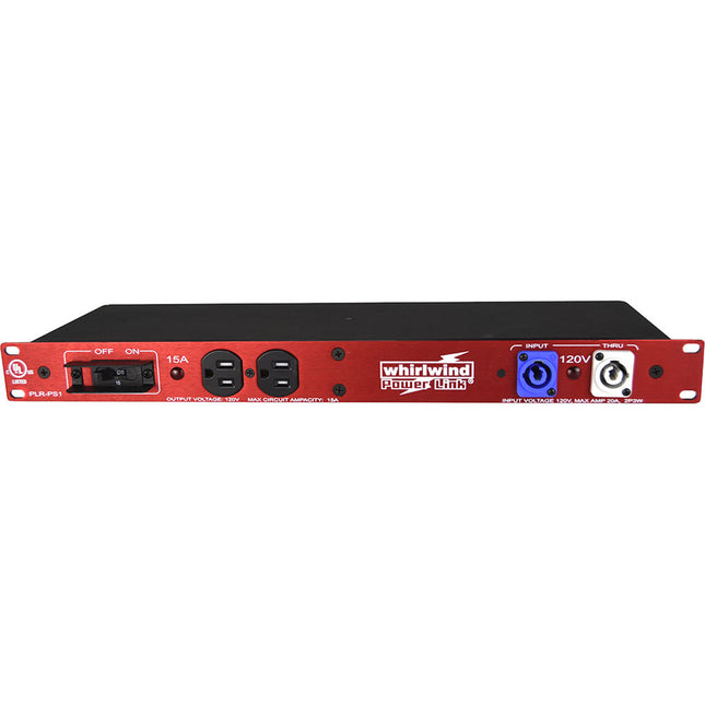 Whirlwind PLR-PS1 Distribuidor Eléctrico Rackmount 5 Salidas 20A Inlet