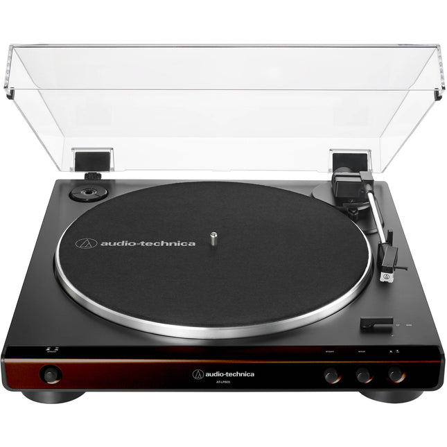 Audio-Technica AT-LP60X Tocadiscos Estéreo Automático 33 1/3 y 45 rpm Brown y Black