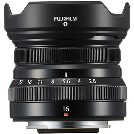 FUJIFILM XF 16mm f/2.8 R WR Lente con filtro UV 49mm kit negro