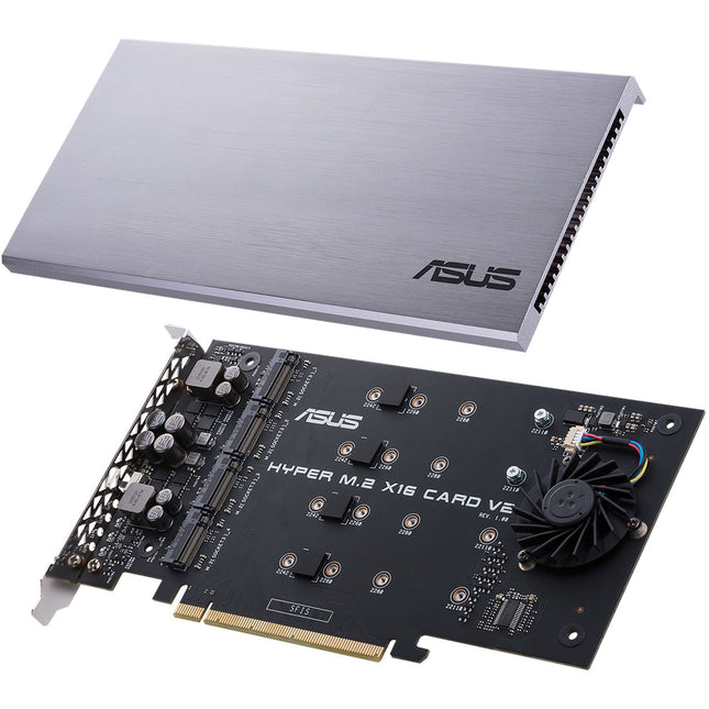 ASUS Hyper M.2 x16 Card V2 Adaptador PCIe 3.0 x16 para Cuatro SSD M.2 22110