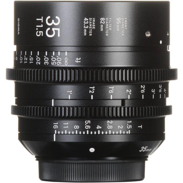 Sigma 35mm T1.5 FF Objetivo Prime de Alta Velocidad Montura EF con Anillas de Control