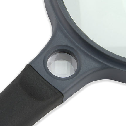 Carson SureGrip Lupa con Aumento 2x y Lente Spot 10x con Mango Suave