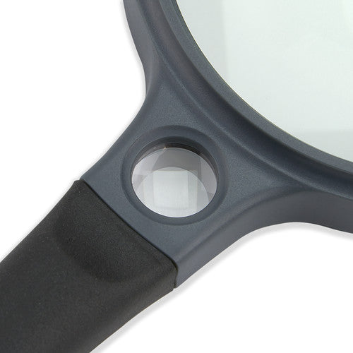 Carson SureGrip Lupa con Aumento 2x y Lente Spot 10x con Mango Suave