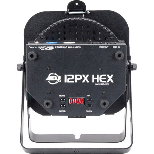 American DJ 12PX HEX LED Par RGBAW+UV 12W 30° Incluye Gel Frame