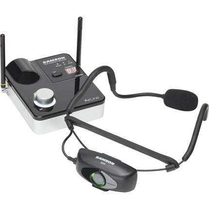 Samson AirLine 99m AH9 Sistema Inalámbrico UHF Auricular Fitness 100 Canales 24 MHz Banda