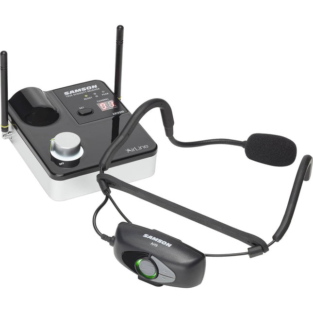 Samson AirLine 99m AH9 Sistema Inalámbrico UHF Auricular Fitness 100 Canales 24 MHz Banda