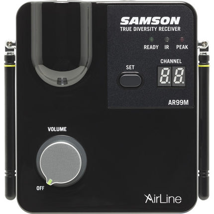 Samson AirLine 99m AH9 Sistema Inalámbrico UHF Auricular Fitness 100 Canales 24 MHz