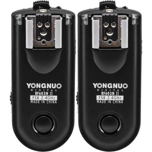 Yongnuo RF-603N II Kit Disparador Flash Inalámbrico para Nikon DC2 2.4 GHz Alcance 100 m