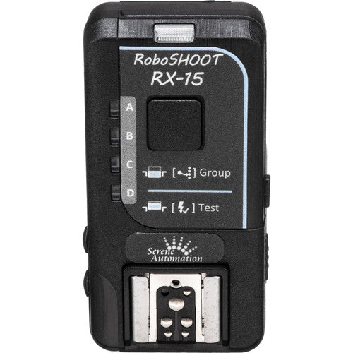 RoboSHOOT RX-15 Receptor para cámaras Fujifilm X-Serie rango 36 m 4 grupos