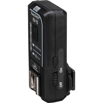 RoboSHOOT RX-15 Receptor para cámaras Fujifilm X-Serie rango 36 m 4 grupos