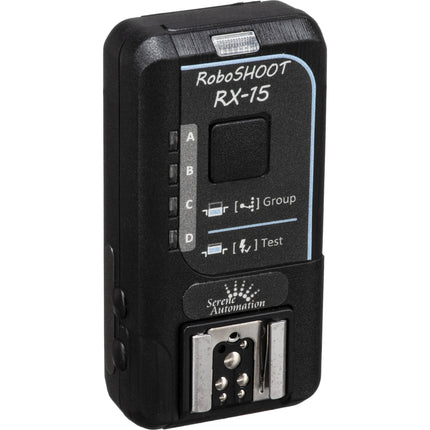 RoboSHOOT RX-15 Receptor para cámaras Fujifilm X-Serie rango 36 m 4 grupos