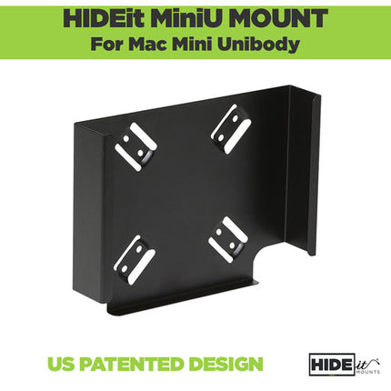 HIDEit Mounts MiniU Soporte de Pared para Apple Mac mini Negro VESA
