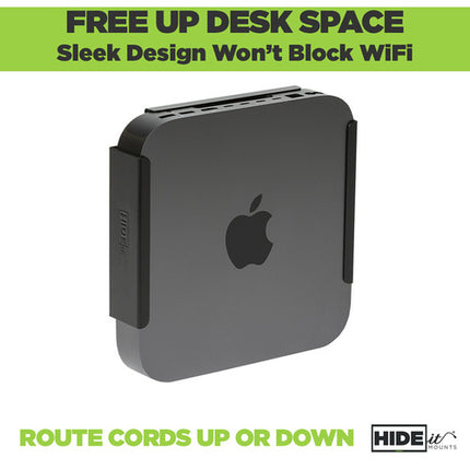 HIDEit Mounts MiniU Soporte de Pared para Apple Mac mini Negro VESA