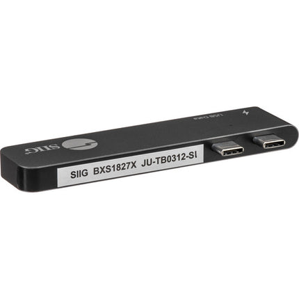 SIIG Hub USB Tipo-C Dual con Lector de Tarjetas y Power Delivery 87W Gris Espacial