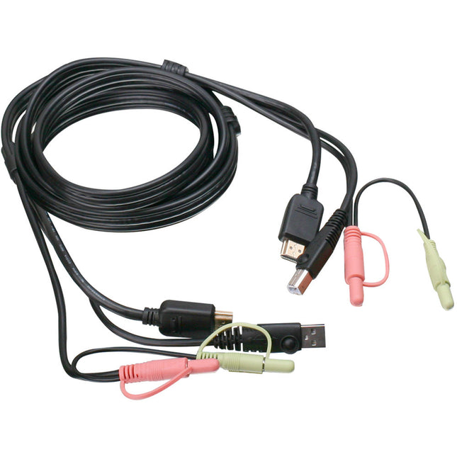 IOGEAR Cable HDMI KVM con USB y Audio 6 pies Resolución 1080p USB 2.0