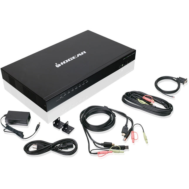 IOGEAR 8 puertos USB HDMI conmutador KVM 1920x1200 incluye 2 cables KVM